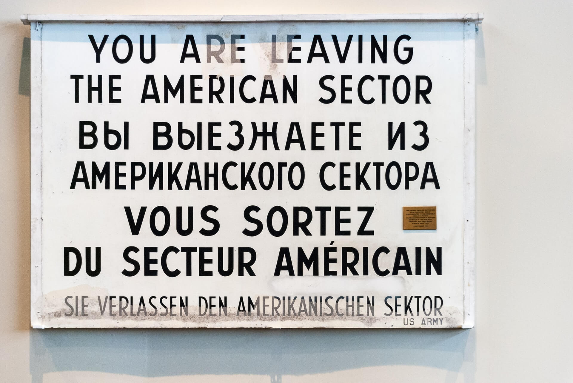Berlin wall American sector